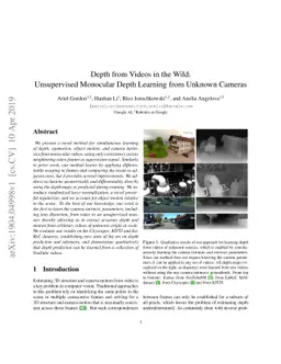Depth from Videos in the Wild: Unsupervised Monocular Depth Learning
  from Unknown Cameras