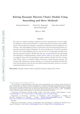 Solving Dynamic Discrete Choice Models Using Smoothing and Sieve Methods