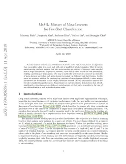 MxML: Mixture of Meta-Learners for Few-Shot Classification