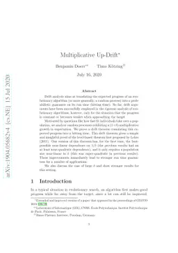 Multiplicative Up-Drift