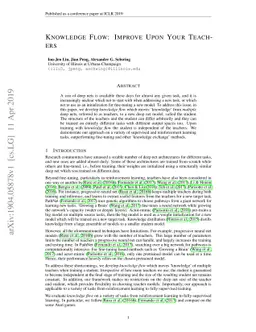 Knowledge Flow: Improve Upon Your Teachers