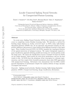Locally Connected Spiking Neural Networks for Unsupervised Feature
  Learning