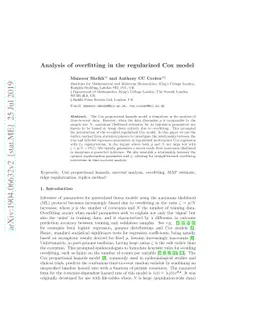 Analysis of overfitting in the regularized Cox model
