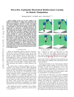 Dot-to-Dot: Explainable Hierarchical Reinforcement Learning for Robotic
  Manipulation