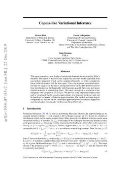 Copula-like Variational Inference