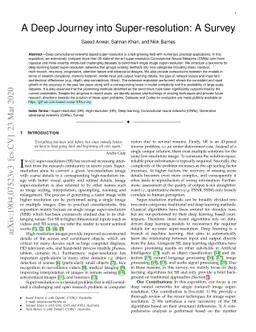 A Deep Journey into Super-resolution: A survey