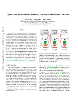 SparseMask: Differentiable Connectivity Learning for Dense Image
  Prediction