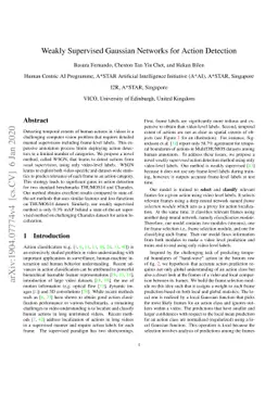 Weakly Supervised Gaussian Networks for Action Detection