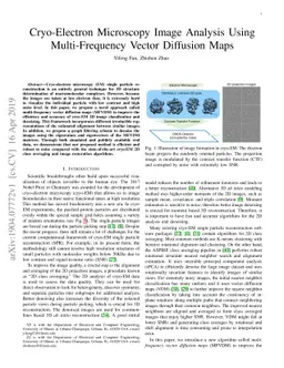 Cryo-Electron Microscopy Image Analysis Using Multi-Frequency Vector
  Diffusion Maps