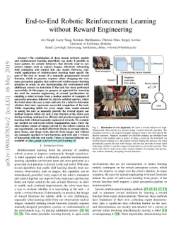 End-to-End Robotic Reinforcement Learning without Reward Engineering