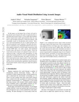 Audio-Visual Model Distillation Using Acoustic Images