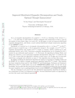 Improved Distributed Expander Decomposition and Nearly Optimal Triangle
  Enumeration