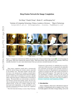 Deep Fusion Network for Image Completion