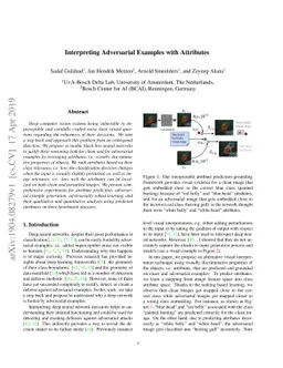 Interpreting Adversarial Examples with Attributes