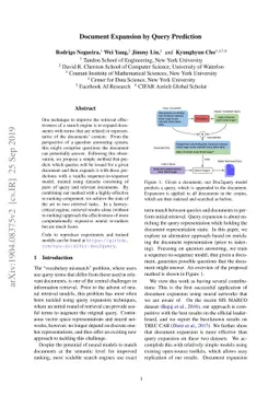 Document Expansion by Query Prediction