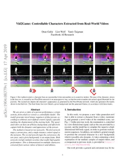 Vid2Game: Controllable Characters Extracted from Real-World Videos