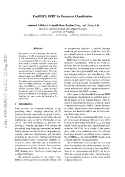 DocBERT: BERT for Document Classification