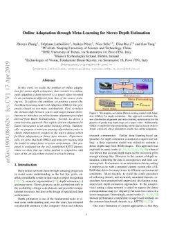 Online Adaptation through Meta-Learning for Stereo Depth Estimation