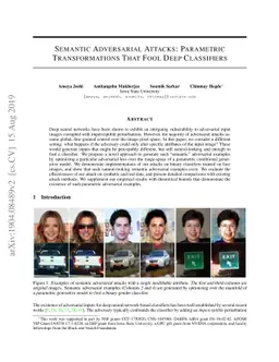 Semantic Adversarial Attacks: Parametric Transformations That Fool Deep
  Classifiers