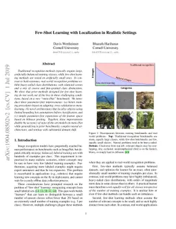 Few-Shot Learning with Localization in Realistic Settings