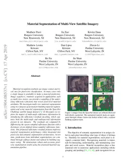 Material Segmentation of Multi-View Satellite Imagery