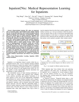 Inpatient2Vec: Medical Representation Learning for Inpatients