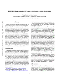 DDLSTM: Dual-Domain LSTM for Cross-Dataset Action Recognition