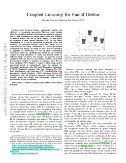 Coupled Learning for Facial Deblur
