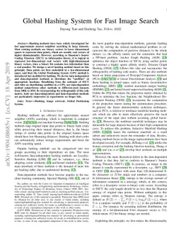 Global Hashing System for Fast Image Search