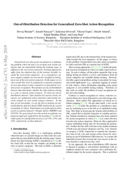 Out-of-Distribution Detection for Generalized Zero-Shot Action
  Recognition