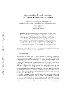 Understanding Neural Networks via Feature Visualization: A survey