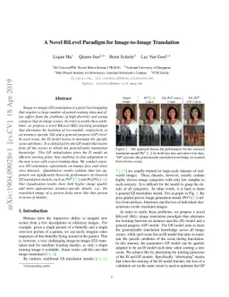 A Novel BiLevel Paradigm for Image-to-Image Translation