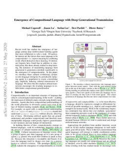 Emergence of Compositional Language with Deep Generational Transmission