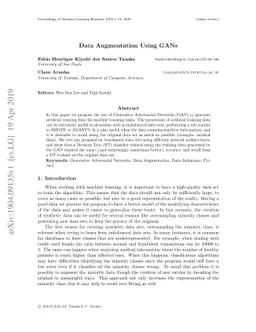 Data Augmentation Using GANs