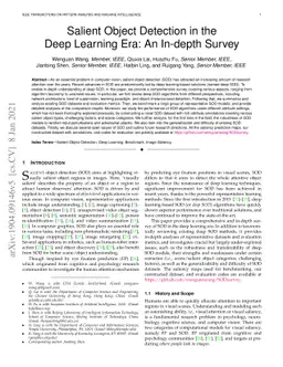 Salient Object Detection in the Deep Learning Era: An In-Depth Survey