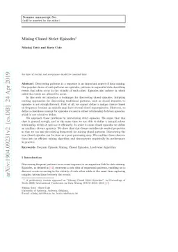 Mining Closed Strict Episodes