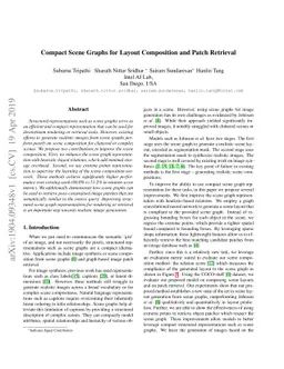 Compact Scene Graphs for Layout Composition and Patch Retrieval