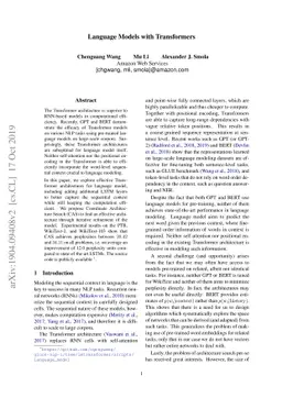 Language Models with Transformers