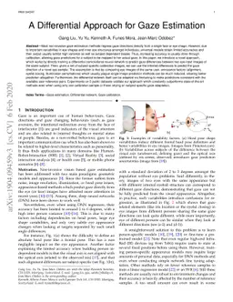 A Differential Approach for Gaze Estimation