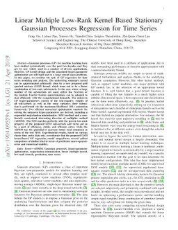 Linear Multiple Low-Rank Kernel Based Stationary Gaussian Processes
  Regression for Time Series