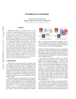 Probabilistic Face Embeddings