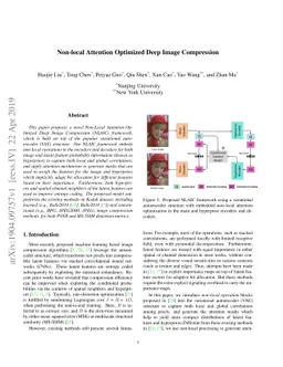 Non-local Attention Optimized Deep Image Compression