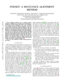 FoxNet: A Multi-face Alignment Method