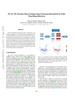 PCAN: 3D Attention Map Learning Using Contextual Information for Point
  Cloud Based Retrieval