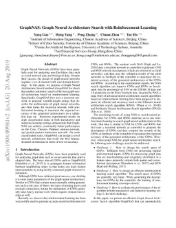 GraphNAS: Graph Neural Architecture Search with Reinforcement Learning