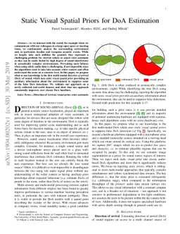 Static Visual Spatial Priors for DoA Estimation