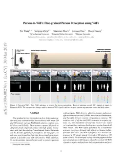 Person-in-WiFi: Fine-grained Person Perception using WiFi