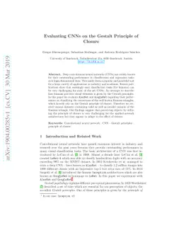 Evaluating CNNs on the Gestalt Principle of Closure