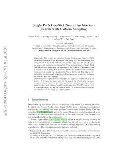 Single Path One-Shot Neural Architecture Search with Uniform Sampling