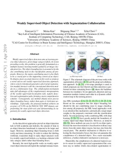 Weakly Supervised Object Detection with Segmentation Collaboration